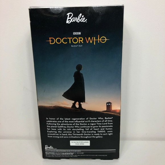 BBC Doctor Who Jodie Whittaker Barbie Signature Series Doll Thirteenth 13th New - Picture 2 of 10